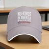 Кепка с надписью No King Повседневная тракерская кепка Весенняя для пары Женская для активного отдыха на природе Бейсболки