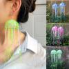 Women UV Glow Ocean Animal Drop Earring Mermaid Jewelry Gift Silicone Earrings Funny Jellyfish Long Tassel Creative