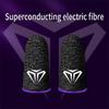 1 Pair Super Thin Gaming Finger Sleeve Game Controller Sweatproof Gloves Breathable Fingertips For Mobile Games Touch Screen Finger Cots Cover