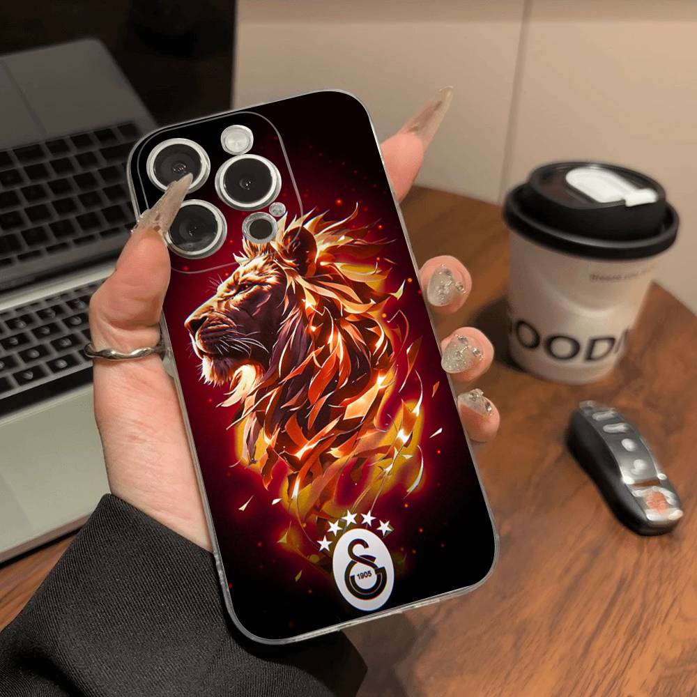 Футбольная команда Галатасарай Чехол для телефона для IPhone 17 16 15 14 13 12 11 Pro Max Plus Мягкий чехол Персонализированный Сделай сам