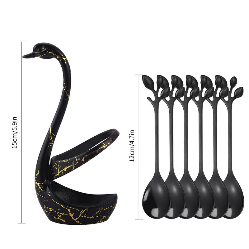 Набор кофейных ложек "Серебряный лебедь"