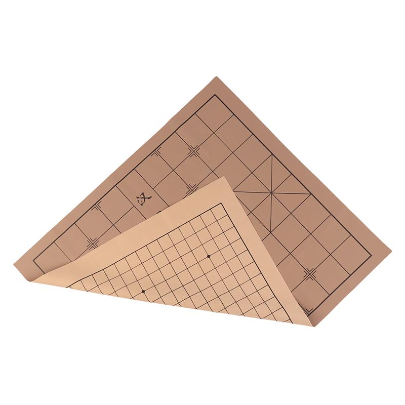 Складная шахматная доска для игры в го Weiqi, настольная игра для шахматной доски 53*61 см, двухсторонняя ПУ и плюшевая шахматная доска, старая игра