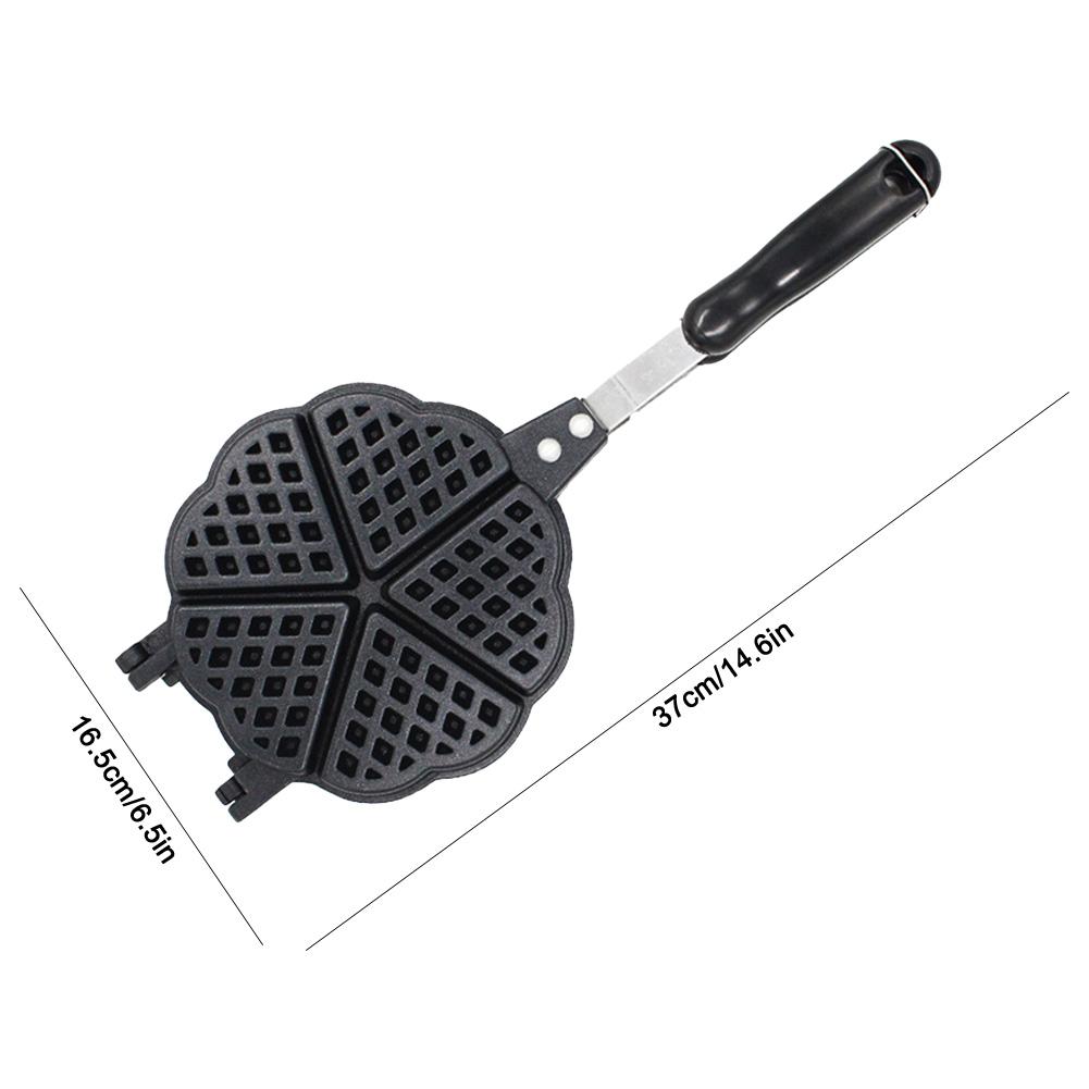 Waffle Pancake Baking Barbecue Oven Mold Love Heart Shape Sandwich Toaster Maker Non-Stick Aluminum Alloy Breakfast Waffle Molds