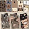 Brown Cartoon Cute Bear Case For Samsung Galaxy J3 J5 J7 2017 A3 A5 J1 2016 J4 J6 Plus A6 A7 A8 A9 J8 2018 Coque