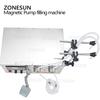 ZONESUN YG2 Magnetic Pump Electric 2 Heads Soft Drink Essential Oil Ethanol Disinfection Alcohol Bottle Liquid Filling Machine