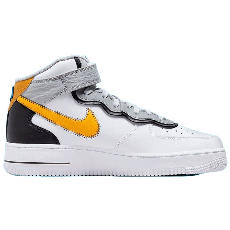 Nike Air Force 1 Mid 07 LV8 Athletic Club - Dark Sulfur Men Sneakers White Black DH7451-101