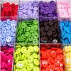100Pcs Round Candy Color Resin DIY 2 Holes Buttons Scrapbooking Sewing Accessory