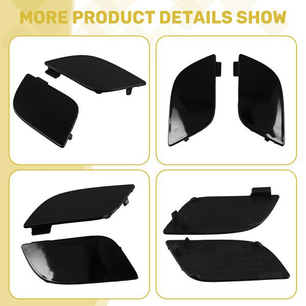 1 Pair Plastic Front Tow Hook Cover for BMW X5 E70 LCI M - Color: As Shown