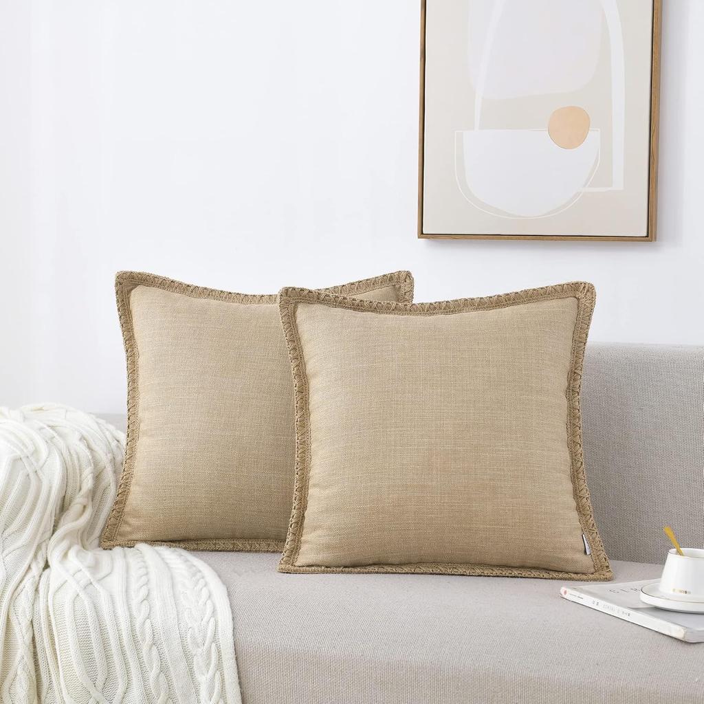 Custom Solid Color Washable Throw Pillow Cover Soft Pillowslip