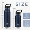 FJbottle 1.2 Liter Vacuum Insulated Stainless Steel Water Bottle, Keeps Hot or Cold, Direct Drinking, Simple, Stylish, Lightweight, Thermos Flask, Per