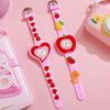 Cute and Sweet Colorful Cartoon Watch Pink Silicone Tape Quartz Cartoon Anime Female Student Watch