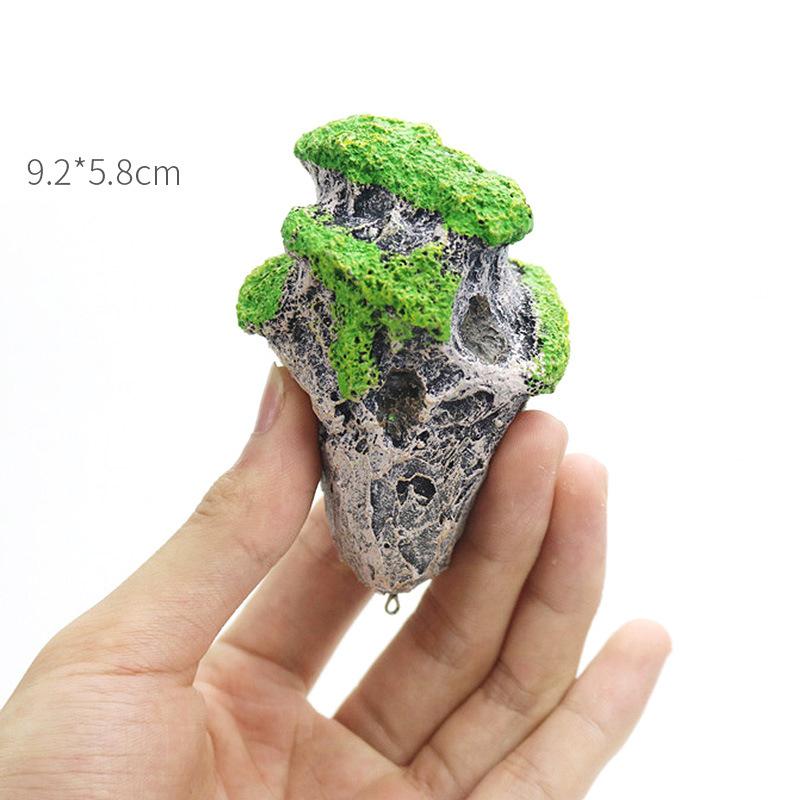 Плавающий камень Подвесной искусственный камень Аквариум Декор Рыбный аквариум Ландшафт