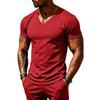 Mens Quick Dry V-Neck Mesh Performance T-Shirt Loose Fit Breathable Gym Workout Tee