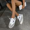 Женские кроссовки больших размеров с толстыми подошвами и кристаллами, повседневная дизайнерская обувь, женские кроссовки со стразами на плоской толстой подошве и шнуровкой для женщин