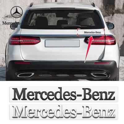 2025 Горячие Для Benz 3D ABS Хромированные Буквы Логотип Значок на Багажник Автомобиля Наклейка Для Mercedes Benz AMG W204 W205 W212 W213 X253 W163 W