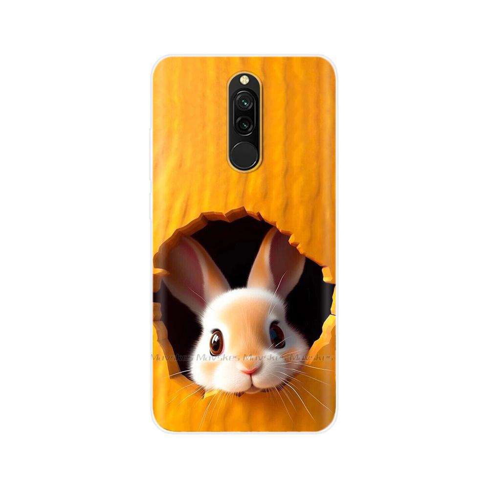 Чехол для Redmi 8 8A Pro, ТПУ Силикон, Ударопрочный, Чехол с Кошкой для Телефона, Для Redmi 8 8A 7 7A redmi7, Прозрачный, Печать, Мягкий