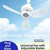 Detachable Electric Fan AC85-265V E27 Screw Mouth Fan Portable Ceiling Fan  Living Room