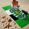 Sporting Portugal Crest Microfiber Beach Towel, Lightweight And Quick-Dry, for Summer Travel, Beach Essential, Swimming Pool