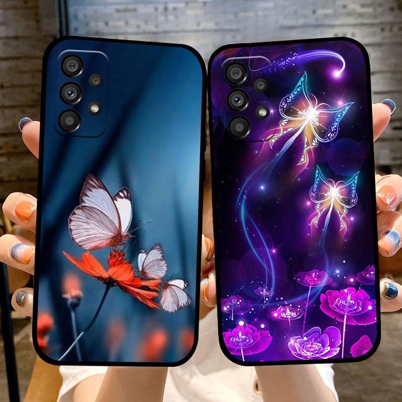 Милый Мультяшный Чехол-Бампер Для Samsung A33 A53 A73 Мягкий Силиконовый TPU Чехол Для Телефона Samsung Galaxy A72 4G 5G Защитный