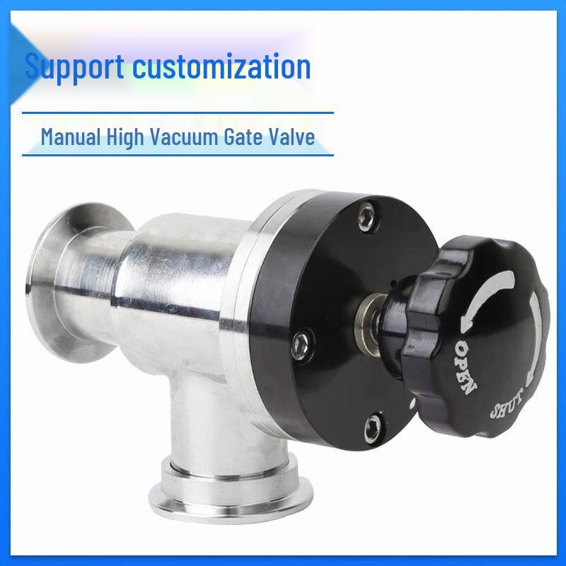 Manual High Vacuum Baffle Angle Valve