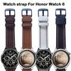 22 мм кожаные ремешки для часов для Honor Watch 6 / Для Honor 5 Ultra Magic Watch 2 Для HONOR Watch GS 3/GS Pro Браслет