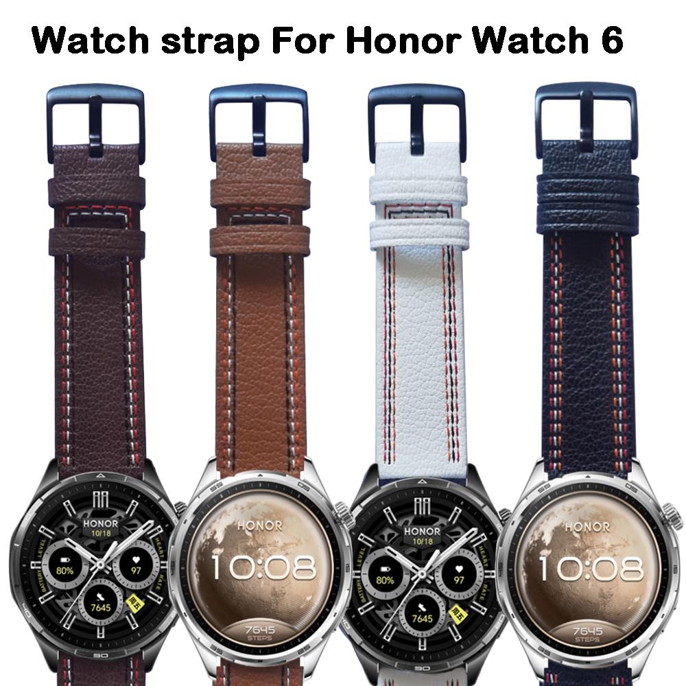22 мм кожаные ремешки для часов для Honor Watch 6 / Для Honor 5 Ultra Magic Watch 2 Для HONOR Watch GS 3/GS Pro Браслет