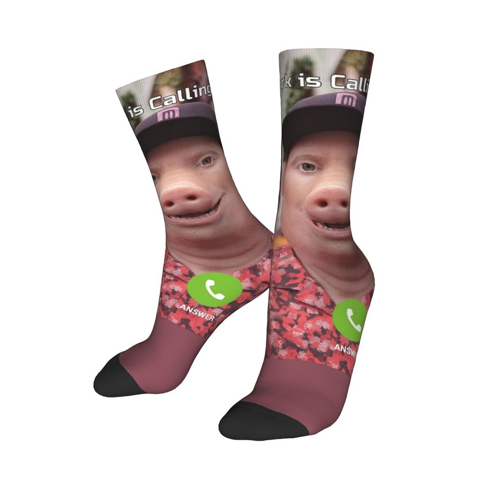 Мужские Женские Джон Порк Звонит Смешные Мем Аксессуары Носки Впитывающие Пот Носки Мода для Спортивной Одежды