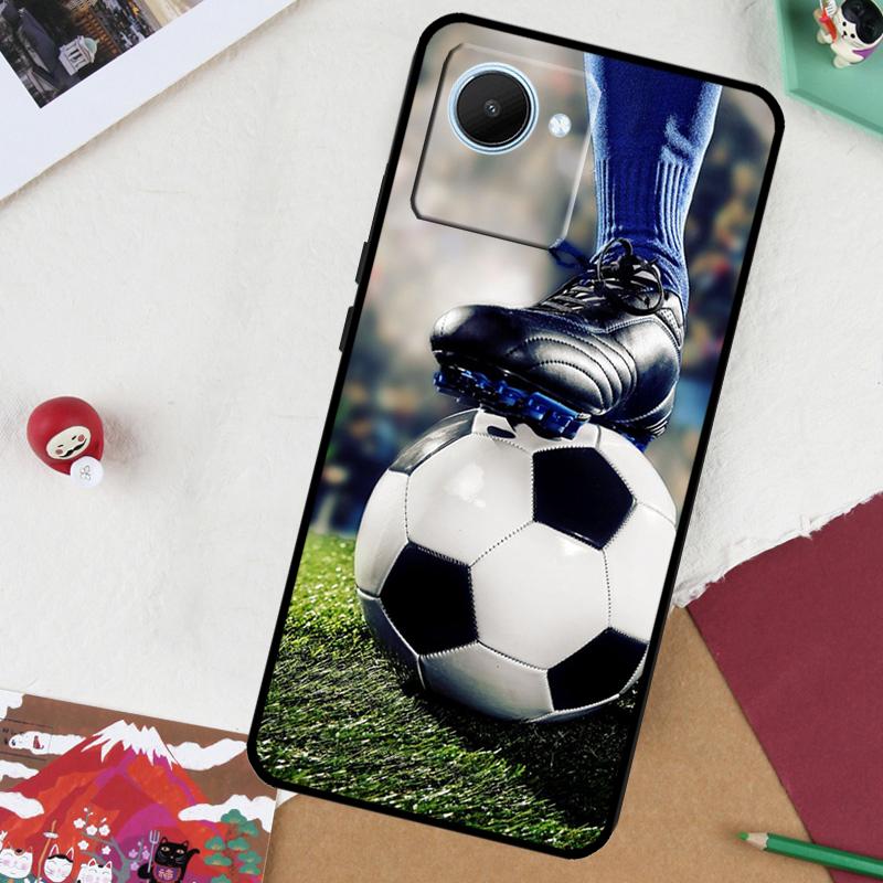 Чехол Football для Realme 13 Pro Plus 14 12 10 11 GT 6 5 6T GT7 Pro C51 C21Y C25S C75 C67 C61 C53 C55