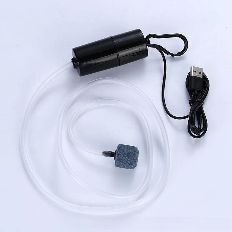 Аквариумный кислородный воздушный насос USB, небольшой оксигенатор для аквариума, бесшумный воздушный компрессор, мини-аэратор, портативные аксессуары для аквариума