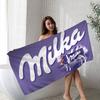 Шоколадный Бренд M-Milka Микрофибра С Принтом Пляжное Полотенце Альпинизм Йога Пляж Плавание Бег Впитывающее Мягкое Полотенце