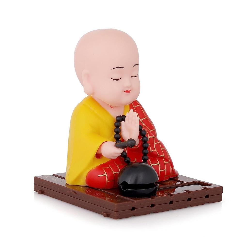 Yadava Cute Little Monk Buddha Figurine for Home Decor, Meditation & Office Desk | Small Buddha Idol for Peace, Positivity & Spiritual Corners