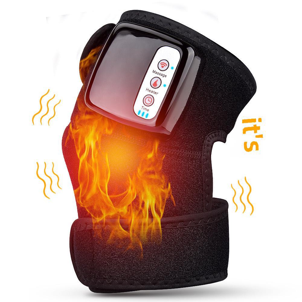 Rechargeable Self-Heating Knee Massager for Joint Pain Relief – Warm Protection for Elderly Men and Women