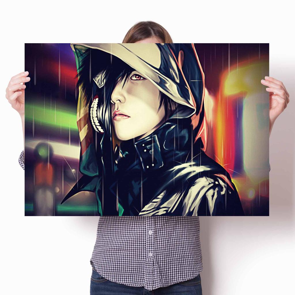 Аниме рисунок Токийский гуль плакаты украшения стены книги по искусству домашний декор спальня дети Kawaii декор комнаты гостиная диван холст плакат