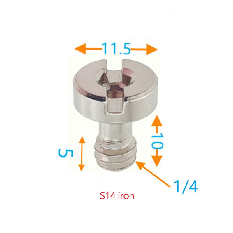 Винт адаптера быстросъемной пластины. Винт штатива с D-образным кольцом 1/4 дюйма. Монтажный адаптер.