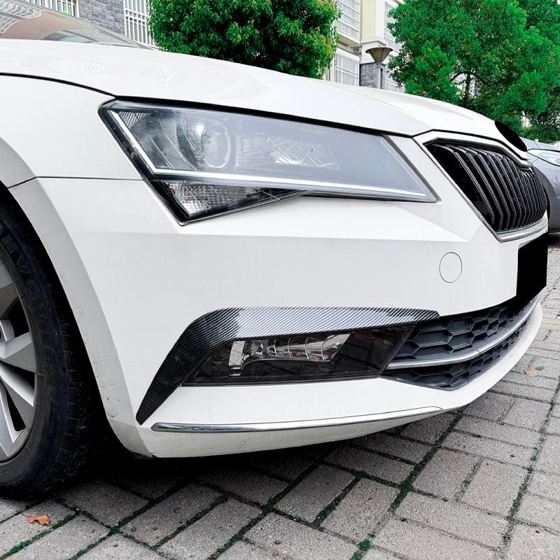 Skoda Superb MK3 2015-2019 Передний бампер Дефлектор ветра Спойлер Наклейка