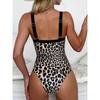 2025 Leopard Swimsuit Women One Piece Sexy Brazilian Swimwear Female Push Up Bathing Swimming Suit Summer Beachwear Bodysuit