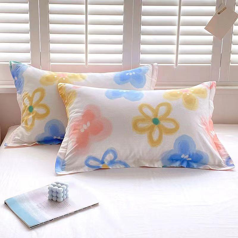 Пара хлопковых наволочек из саржи 48*74см на все времена года