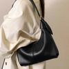 New Fashion Women's Underarm Shoulder Bags Textured Soft Leather Crossbody Bag French Vintage Simple Handbags