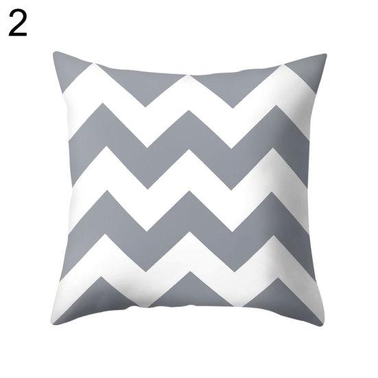 Серый квадратный плед с геометрическим рисунком, защитный чехол, чехол для подушки, постельные принадлежности