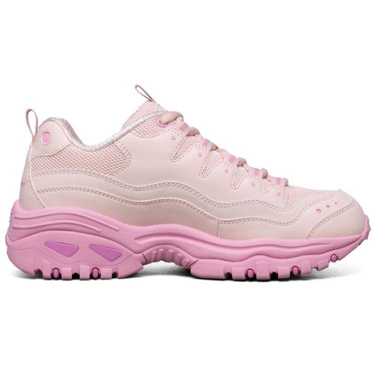 Skechers Энергия Сотрудничество Удобные Универсальные Амортизирующие Низкие Повседневные Кроссовки Женские Розовый 88888410-PNK