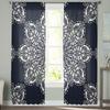Текстура Цветочная Мандала Абстрактные Линии Оконные Шторы Для Гостиной Спальни Кухни Шифон Прозрачные Оконные Украшения