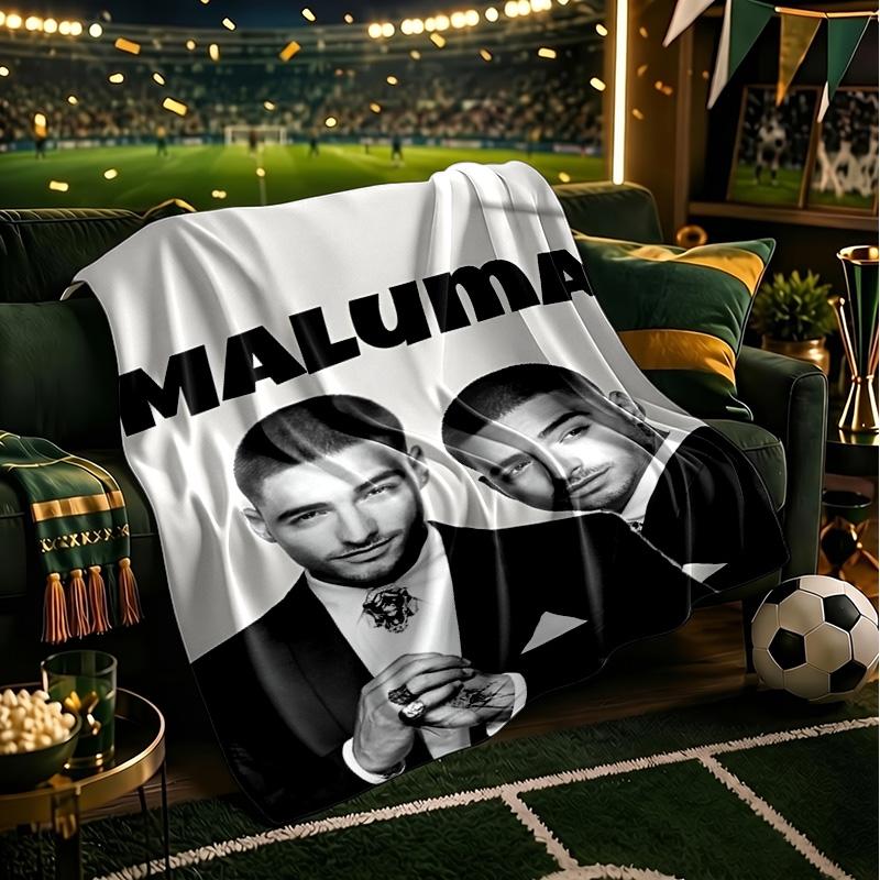 Maluma Fashion Collaboration Throws Blanket Flannel Blankets Plush for Couch Bed Gifts for Men Women Travel picnic blanket Christmas fan gifts