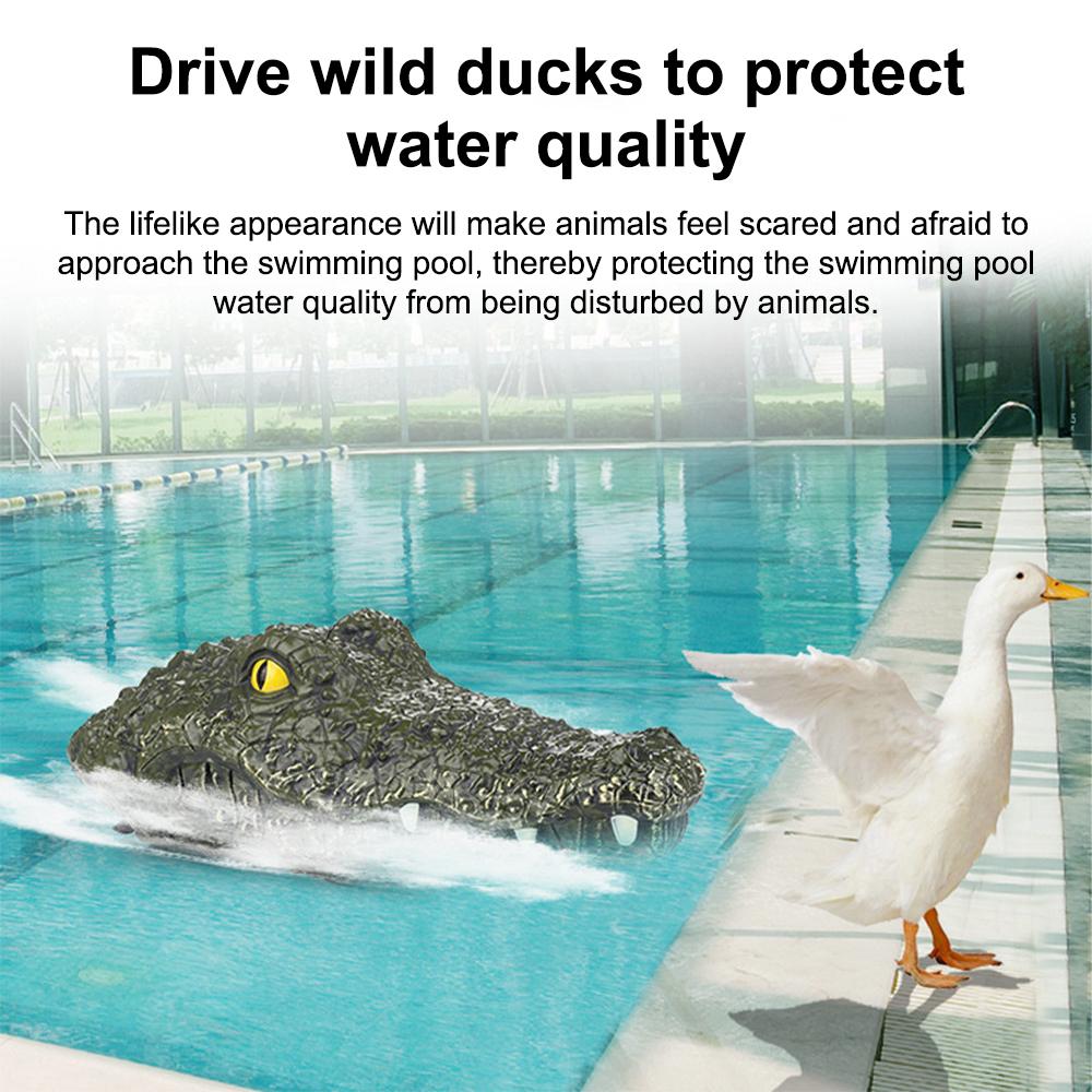 Радиоуправляемая лодка-крокодил, игрушка-корабль, симуляция, 2,4 ГГц, дистанционное управление, шутка, чучело аллигатора, электрические игрушки, летняя вода, игрушки-пародии, подарок