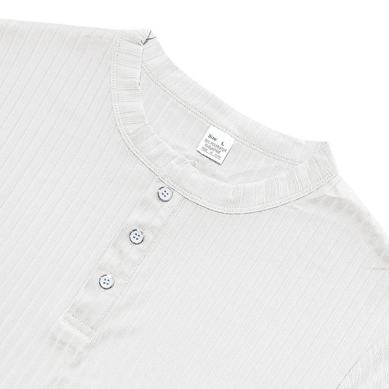 Мужская футболка-henley с текстурированной резинкой, быстросохнущая, с коротким рукавом.