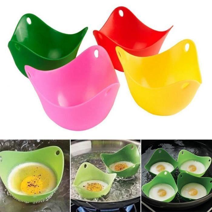 Pocheuse à œufs - Coupe Poach - Silicone Vert - Résistant de -40 à 240 ℃ - Flottante pour cuisson parfaite