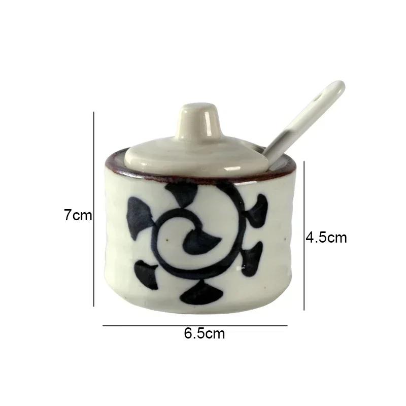 Ретро керамические банки для приправ Солонки и перечницы Кухонные принадлежности для специй Банки для специй Коробка для приправ Кухонные принадлежности