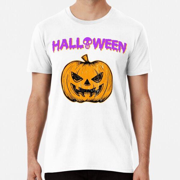 Halloween Scary Face Jack o Lantern Holiday T-Shirt S-5XL Best T-Shirt