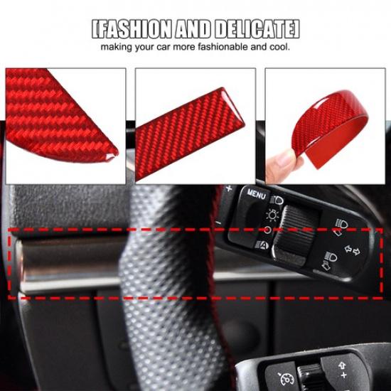 Красная наклейка из мягкого карбона для отделки со стороны водителя для Alfa Romeo 159/Brera/Spider 2004-11