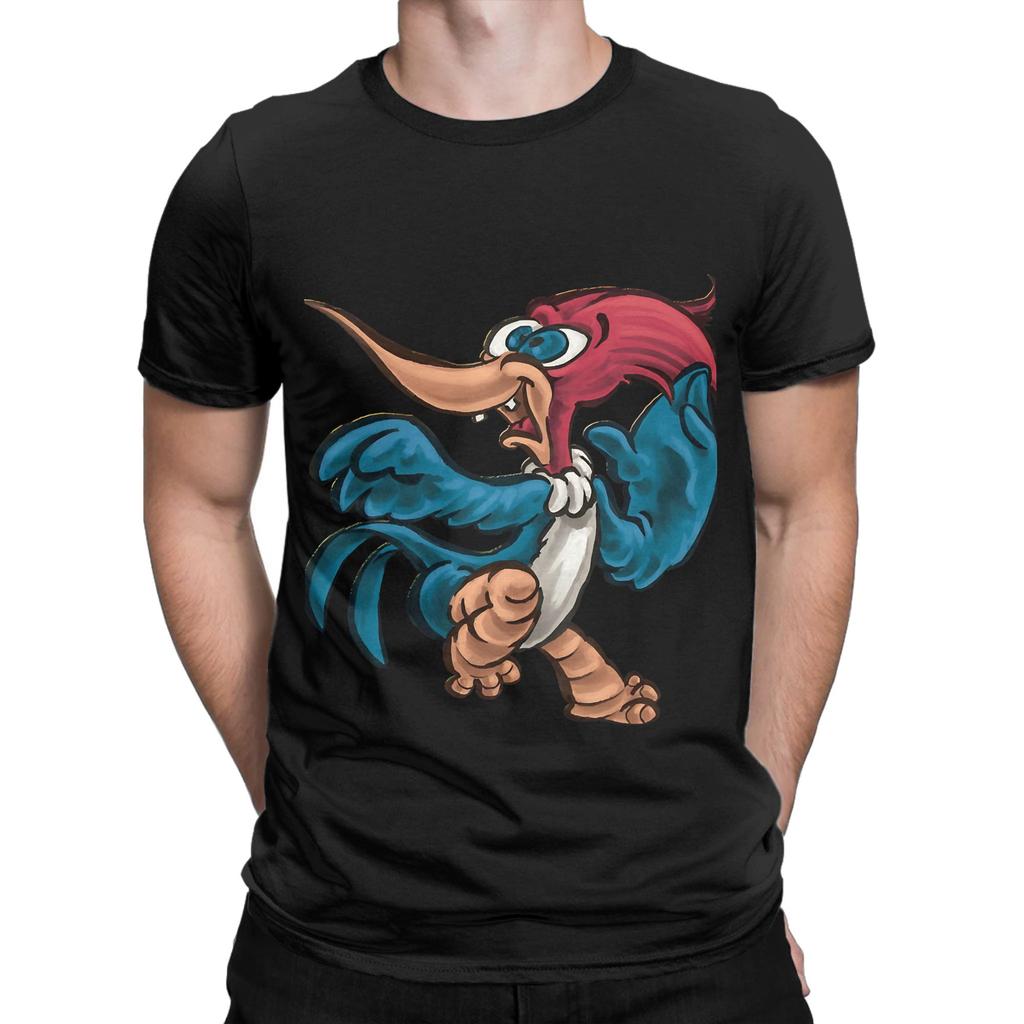 Woody Novelty 100 Cotton TShirt Woody Woodpecker Tops Tees For Unisex