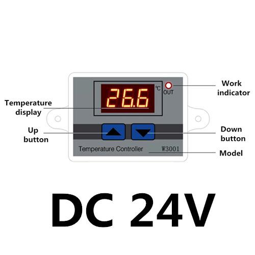 W3001 W3002 Микрокомпьютерный контроллер температуры DC12V 24V AC110 AC200V Цифровой термостат Термореле Управление нагревом и охлаждением